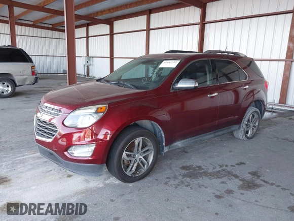 2017 Chevrolet Equinox Premier with VIN 2GNFLGE33H6237086, listed as a IAAI auction lot 41682712 with 106,809 mi miles. Bid and sale history available at carsss.com. Image 18.