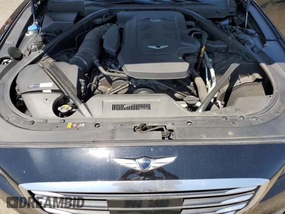 2017 Genesis G80 3.8L with VIN KMHGN4JE9HU175302, listed as a Copart auction lot 59144765 with 133,609 mi miles and Salvage title. Bid and sale history available at DreamBid. Image 11.