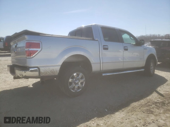 2014 Ford F-150 XL with VIN 1FTFW1CT7EFA23073, listed as a Copart auction lot 47411935 with 146,314 mi miles and Salvage Title. Bid and sale history available at carsss.com. Image 3.