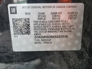 2019 Cadillac XTS Luxury with VIN 2G61M5S39K9107038, listed as a Copart auction lot 51808495 with 83,044 mi miles and Non Repairable. Bid and sale history available at DreamBid. Image 14.