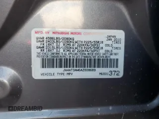 2010 Mitsubishi Outlander z VIN JA4AT3AW6AZ008689, wystawiony jako Copart lot #43402055 z przebiegiem 146 792 mil mil oraz Czysty tytuł • Clean title. Historia ofert i sprzedaży dostępna na DreamBid. Obrazek 13.