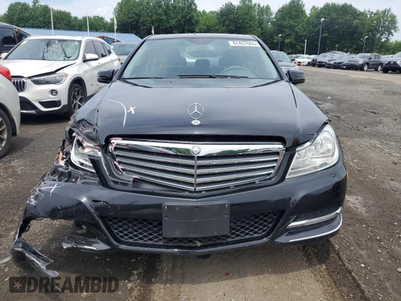 2012 Mercedes-Benz C 300 Sport with VIN WDDGF8BB7CR191979, listed as a Copart auction lot 61437665 with 76,740 mi miles and Salvage title. Bid and sale history available at DreamBid. Image 5.