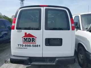 2021 Chevrolet Express Cargo with VIN 1GCWGBFP9M1258233, listed as a IAAI auction lot 41921251 with 96,729 mi miles and . Bid and sale history available at DreamBid. Image 15.