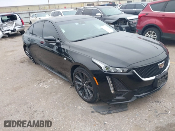 2024 Cadillac CT5 Sport z VIN 1G6DP5RK6R0107889, wystawiony jako IAAI lot #41030732 z przebiegiem Nie podano mil oraz . Historia ofert i sprzedaży dostępna na DreamBid. Obrazek 1.