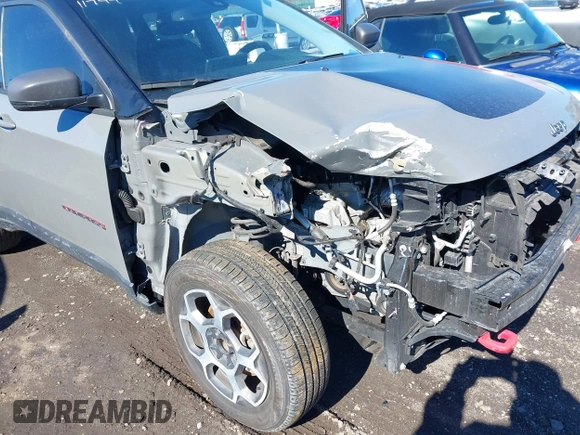 2022 Jeep Compass Trailhawk with VIN 3C4NJDDB4NT136213, listed as a IAAI auction lot 41689612 with 50,091 mi miles and . Bid and sale history available at DreamBid. Image 17.