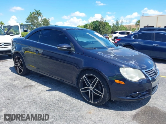 2010 Volkswagen Eos Komfort with VIN WVWBA7AH2AV018698, listed as a IAAI auction lot 42581271 with 91,490 mi miles and . Bid and sale history available at DreamBid. Image 1.