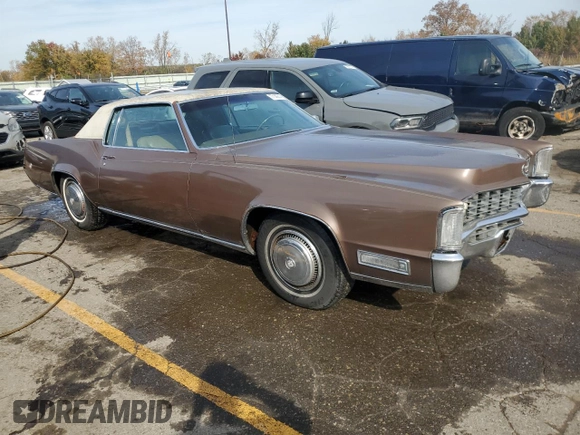 1968 Cadillac Eldorado z VIN H8253350, wystawiony jako Copart lot #77140814 z przebiegiem 89 242 mil mil oraz Czysty tytuł • Clean title. Historia ofert i sprzedaży dostępna na DreamBid. Obrazek 4.