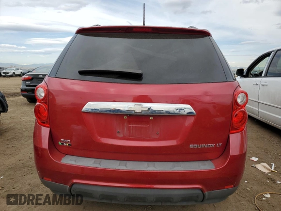 2013 Chevrolet Equinox LT with VIN 2GNFLEEK1D6283750, listed as a Copart auction lot 52260215 with 54,959 mi miles and Salvage Title. Bid and sale history available at DreamBid. Image 6.