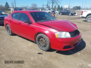 2014 Dodge Avenger SE with VIN 1C3CDZAB7EN226041, listed as a IAAI auction lot 41886981 with 126,811 mi miles. Bid and sale history available at carsss.com. Image 1.