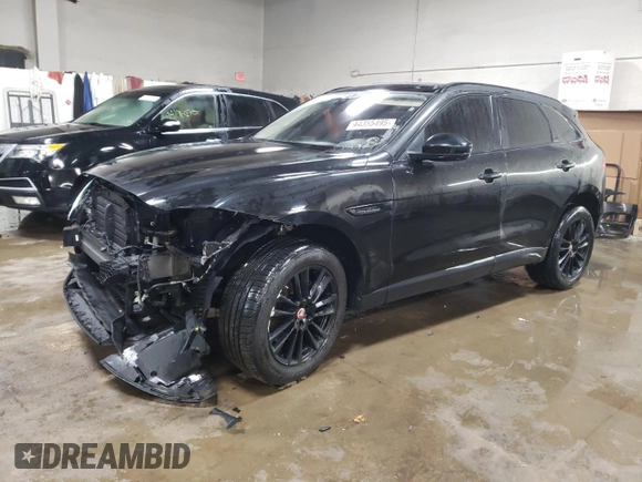 2018 Jaguar F-Pace 25t Prestige z VIN SADCK2FX5JA351381, wystawiony jako Copart lot #44355495 z przebiegiem 102 741 mil mil oraz Szkoda całkowita • Salvage title. Historia ofert i sprzedaży dostępna na DreamBid. Obrazek 1.