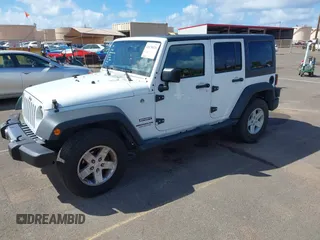2016 Jeep Wrangler Unlimited Sport with VIN 1C4BJWDGXGL238558, listed as a IAAI auction lot 41670076 with 81,816 mi miles and . Bid and sale history available at DreamBid. Image 17.