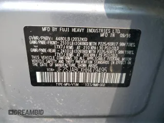 2017 Subaru Forester z VIN JF2SJABCXHH479495, wystawiony jako Copart lot #58722395 z przebiegiem 108 275 mil mil oraz Szkoda całkowita • Salvage title. Historia ofert i sprzedaży dostępna na DreamBid. Obrazek 12.
