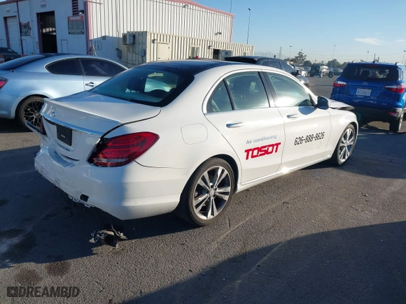 2015 Mercedes-Benz C-Class C 300 with VIN 55SWF4JB3FU074019, listed as a IAAI auction lot 40774389 with 104,091 mi miles. Bid and sale history available at carsss.com. Image 4.