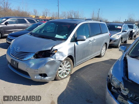 2011 Toyota Sienna XLE AAS with VIN 5TDYK3DC6BS147636, listed as a IAAI auction lot 41759192 with 182,966 mi miles and . Bid and sale history available at DreamBid. Image 17.