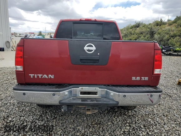2005 Nissan Titan LE z VIN 1N6AA07B85N556721, wystawiony jako Copart lot #56566275 z przebiegiem 161 847 mil mil oraz Szkoda całkowita • Salvage title. Historia ofert i sprzedaży dostępna na DreamBid. Obrazek 6.