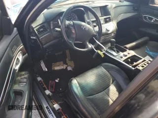 2017 Infiniti Q70 3.7 with VIN JN1BY1AP3HM740684, listed as a Copart auction lot 87654345 with 95,830 mi miles and Salvage Title. Bid and sale history available at carsss.com. Image 8.