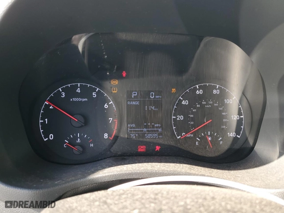 2020 Hyundai Accent SE with VIN 3KPC24A63LE109159, listed as a Copart auction lot 46478635 with 58,595 mi miles and Salvage Title. Bid and sale history available at carsss.com. Image 9.