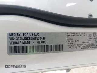 2021 Jeep Compass Limited с VIN 3C4NJDCB9MT553410, выставлен на аукционе IAAI как лот 42081363 с пробегом 56 437 миль миль и . История ставок и продаж доступна на DreamBid. Изображение 9.