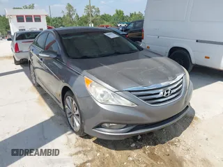 2014 Hyundai Sonata SE with VIN 5NPEC4AC4EH908832, listed as a IAAI auction lot 42099613 with 136,486 mi miles and . Bid and sale history available at DreamBid. Image 1.