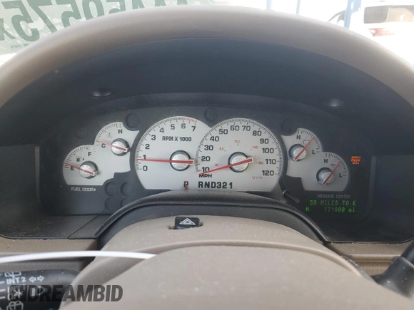 2005 Mercury Mountaineer Convenience z VIN 4M2DU86W35ZJ15270, wystawiony jako Copart lot #44459575 z przebiegiem 171 880 mil mil oraz Czysty tytuł • Clean title. Historia ofert i sprzedaży dostępna na DreamBid. Obrazek 9.
