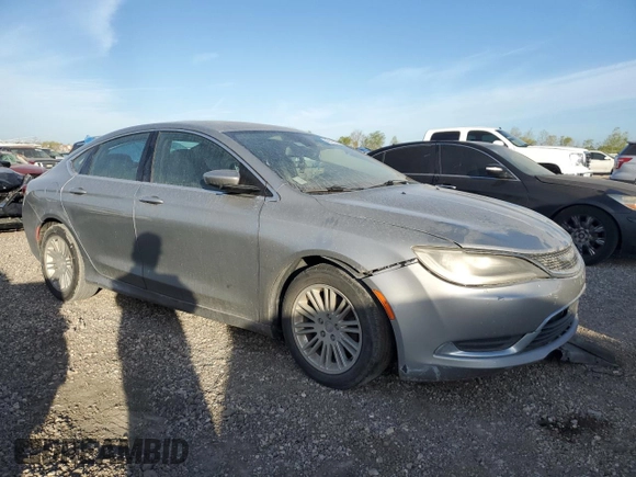 2015 Chrysler 200 Limited with VIN 1C3CCCAB8FN621170, listed as a Copart auction lot 49119375 with 124,240 mi miles and Salvage Title. Bid and sale history available at carsss.com. Image 4.
