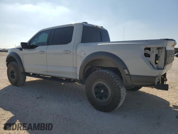 2023 Ford F-150 Raptor with VIN 1FTFW1RG7PFB77277, listed as a Copart auction lot 51096445 with 43,917 mi miles and Salvage Title. Bid and sale history available at DreamBid. Image 2.