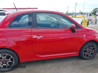2015 FIAT 500 Turbo with VIN 3C3CFFHH9FT640667, listed as a IAAI auction lot 42015050 with 29,234 mi miles. Bid and sale history available at carsss.com. Image 14.