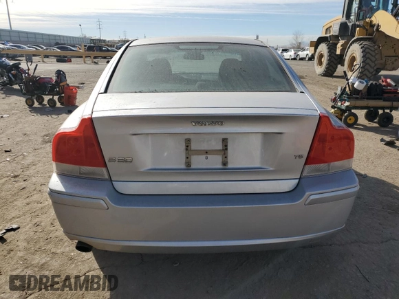 2006 Volvo S60 2.4L Turbo with VIN YV1RS547862553959, listed as a Copart auction lot 86755954 with 208,311 mi miles and Salvage Title. Bid and sale history available at carsss.com. Image 6.