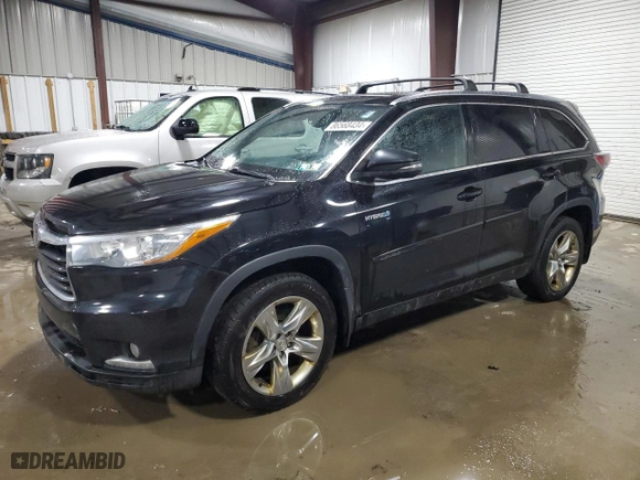 2014 Toyota Highlander Hybrid Limited with VIN 5TDDCRFH8ES005655, listed as a Copart auction lot 86568434 with 321,628 mi miles and Clean Title. Bid and sale history available at carsss.com. Image 1.