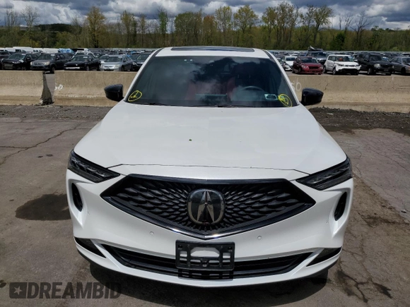 2022 Acura MDX w/A-Spec Package with VIN 5J8YE1H05NL039642, listed as a Copart auction lot 50727033 with 25,359 mi miles. Bid and sale history available at carsss.com. Image 5.