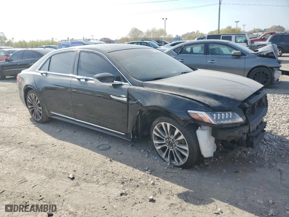 2017 Lincoln Continental Reserve with VIN 1LN6L9NC3H5617847, listed as a Copart auction lot 77968554 with 87,062 mi miles and Salvage Title. Bid and sale history available at carsss.com. Image 4.