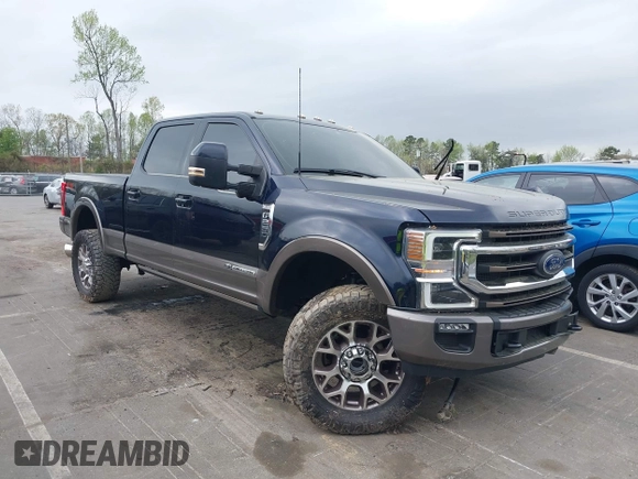 2022 Ford Super Duty F-250 SRW XL with VIN 1FT7W2BT7NEF51942, listed as a IAAI auction lot 41956618 with 26,971 mi miles. Bid and sale history available at carsss.com. Image 1.
