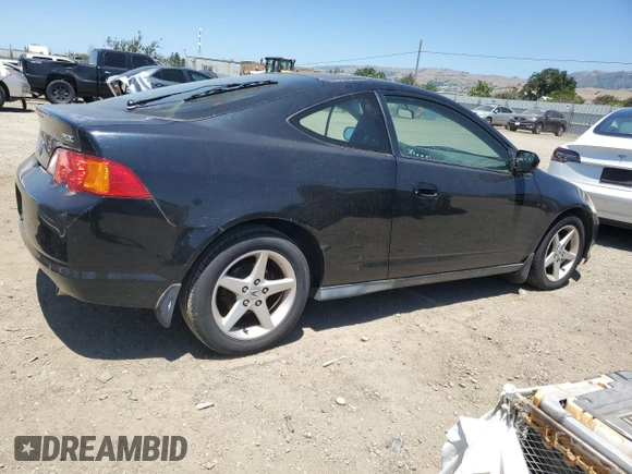 2002 Acura RSX Auto with VIN JH4DC54842C041110, listed as a Copart auction lot 57533595 with 84,352 mi miles and Clean title. Bid and sale history available at DreamBid. Image 3.