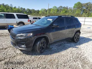2020 Jeep Cherokee Latitude Plus with VIN 1C4PJLLB7LD592830, listed as a Copart auction lot 51935075 with 107,080 mi miles and Salvage Title. Bid and sale history available at carsss.com. Image 1.