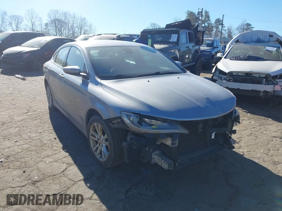 2016 Chrysler 200 Limited with VIN 1C3CCCAB4GN143783, listed as a IAAI auction lot 41666658 with 179,519 mi miles. Bid and sale history available at carsss.com. Image 1.