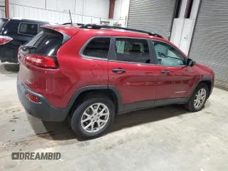 2017 Jeep Cherokee Sport with VIN 1C4PJMAB0HW504625, listed as a Copart auction lot 84867194 with 46,966 mi miles and Salvage Title. Bid and sale history available at carsss.com. Image 3.
