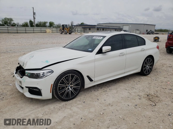 2018 BMW 5 Series 540i with VIN WBAJE5C52JWA95427, listed as a Copart auction lot 50937615 with 48,775 mi miles and Salvage Title. Bid and sale history available at carsss.com. Image 1.