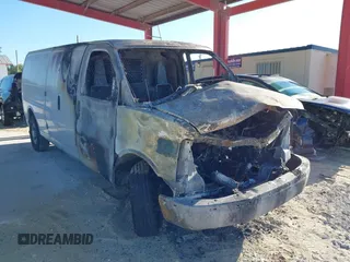 2019 Chevrolet Express Cargo with VIN 1GCWGBFP3K1171862, listed as a IAAI auction lot 42027673 with Not provided miles and . Bid and sale history available at DreamBid. Image 1.
