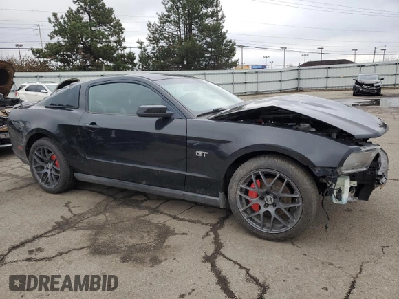 2010 Ford Mustang GT with VIN 1ZVBP8CH5A5144584, listed as a Copart auction lot 43932005 with 64,353 mi miles and Salvage Title. Bid and sale history available at carsss.com. Image 4.