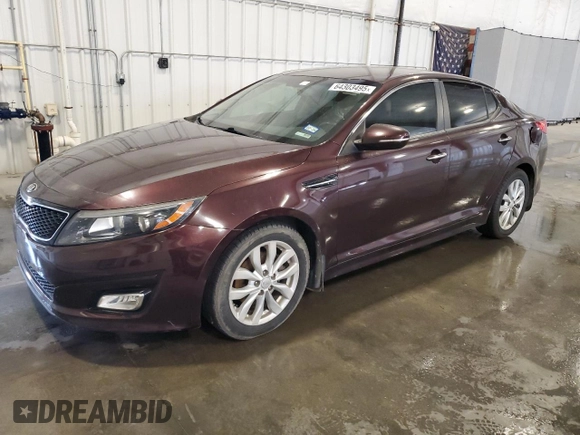 2015 Kia Optima EX z VIN 5XXGN4A71FG414771, wystawiony jako Copart lot #64303495 z przebiegiem 99 907 mil mil oraz Czysty tytuł • Clean title. Historia ofert i sprzedaży dostępna na DreamBid. Obrazek 1.