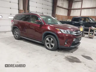 2017 Toyota Highlander Limited with VIN 5TDDZRFH1HS427754, listed as a IAAI auction lot 41925064 with 160,313 mi miles and . Bid and sale history available at DreamBid. Image 1.