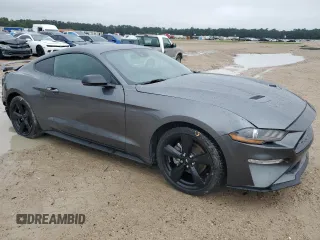 2022 Ford Mustang EcoBoost with VIN 1FA6P8TH9N5150100, listed as a Copart auction lot 55800095 with 21,996 mi miles and Salvage Title. Bid and sale history available at DreamBid. Image 4.