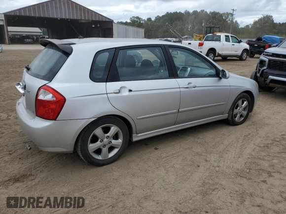 2009 Kia Spectra with VIN KNAFE241395022419, listed as a Copart auction lot 74794994 with 201,212 mi miles and Salvage Title. Bid and sale history available at carsss.com. Image 3.