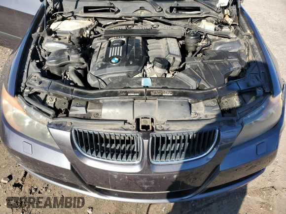 2007 BMW 3 Series 328xi with VIN WBAVC73557KP35114, listed as a Copart auction lot 51818055 with 225,165 mi miles and Salvage title. Bid and sale history available at DreamBid. Image 11.