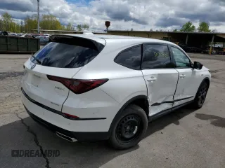 2022 Acura MDX w/A-Spec Package with VIN 5J8YE1H05NL039642, listed as a Copart auction lot 50727033 with 25,359 mi miles. Bid and sale history available at carsss.com. Image 3.