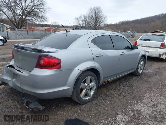 2014 Dodge Avenger SE with VIN 1C3CDZAB6EN227245, listed as a IAAI auction lot 41706678 with 131,714 mi miles and . Bid and sale history available at DreamBid. Image 4.