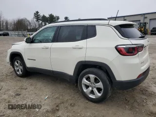 2020 Jeep Compass Latitude with VIN 3C4NJDBB0LT125967, listed as a Copart auction lot 49614375 with 52,845 mi miles and Salvage Title. Bid and sale history available at carsss.com. Image 2.
