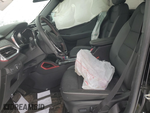 2022 Chevrolet TrailBlazer RS with VIN KL79MUSLXNB146702, listed as a Copart auction lot 45966015 with 46,000 mi miles and Salvage Title. Bid and sale history available at DreamBid. Image 7.