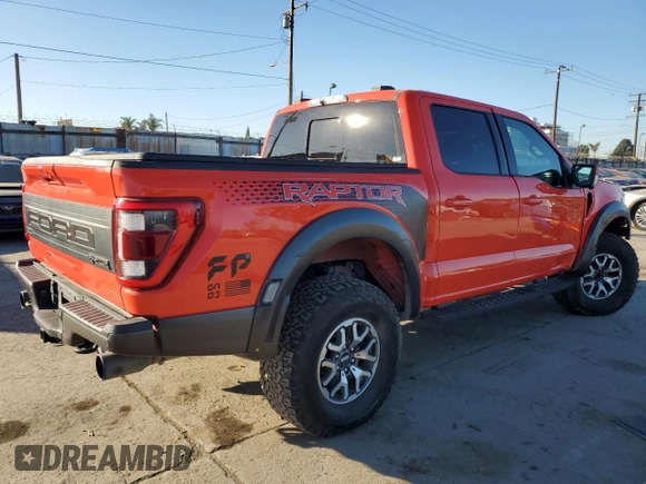 2021 Ford F-150 Raptor with VIN 1FTFW1RG0MFC28419, listed as a Copart auction lot 88366665 with 42,457 mi miles and Salvage Title. Bid and sale history available at carsss.com. Image 3.