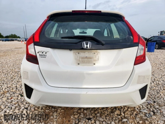 2016 Honda Fit LX with VIN JHMGK5H5XGX018043, listed as a Copart auction lot 59995695 with 53,297 mi miles and Salvage title. Bid and sale history available at DreamBid. Image 6.
